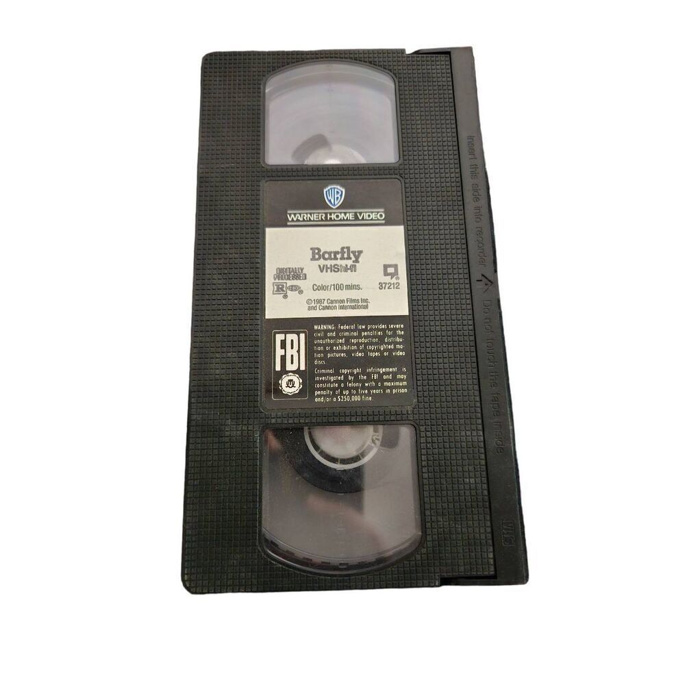Barfly VHS Warner bros no box